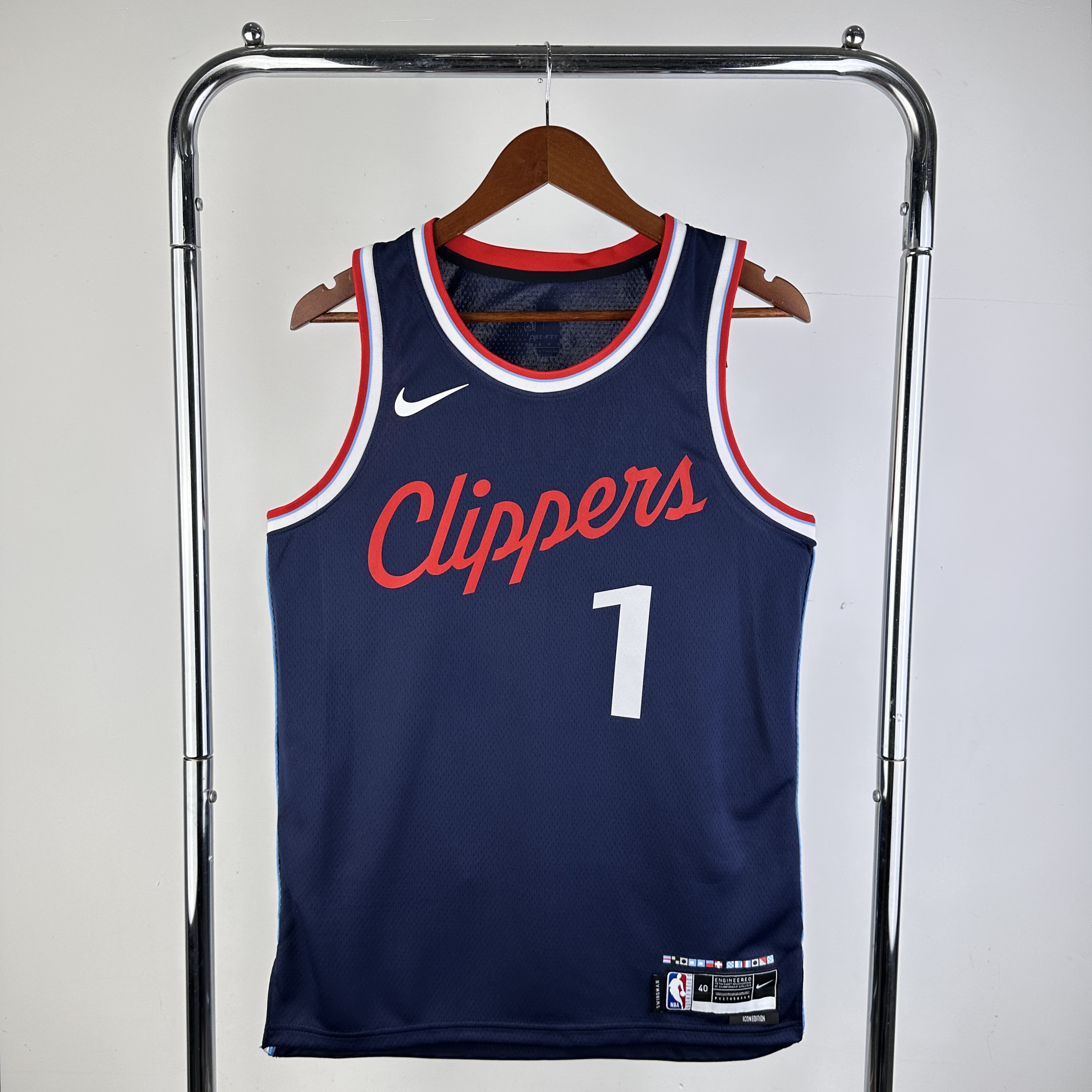 Men Los Angeles Clippers #1 Harden Blue Season Nike 2024 NBA Jersey->los angeles clippers->NBA Jersey
